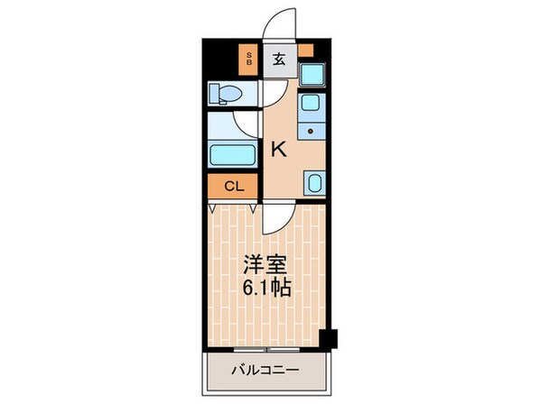 レスター夙川の物件間取画像